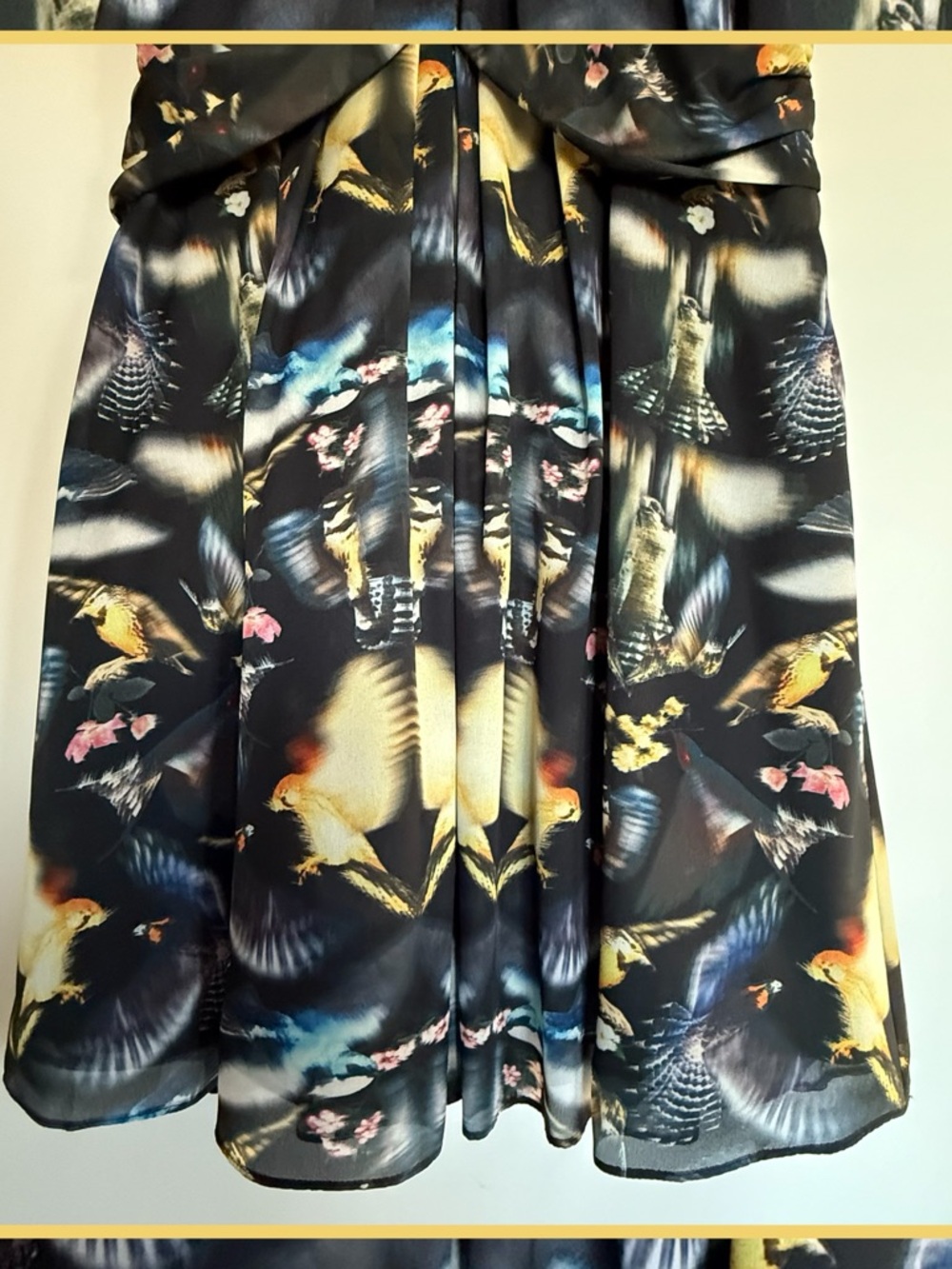 Ted Baker Sleeveless Abstract Bird Dress - Picture 3 of 9